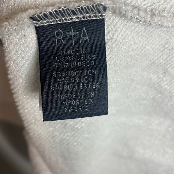 RtA | Women’s Joelle Cold Shoulder Metallic Hooded Dress Size Small - Picture 4 of 7